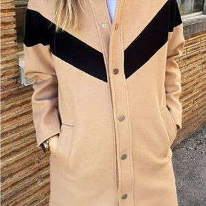 Deluc Tan and Black Trench Coat